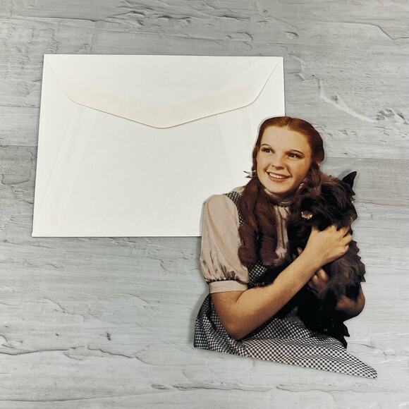 Vintage Wizard Of Oz Bundle Kurt Adler Lion Puppet Blank Cards Stickers 90s - Picture 6 of 10